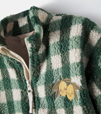 Jody checked embroidered teddy jacket | Konges Sløjd