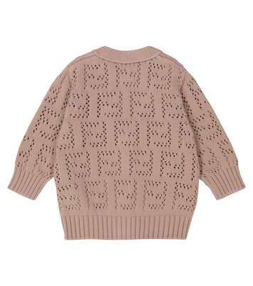 Baby - Cardigan in maglia FF | Fendi Kids