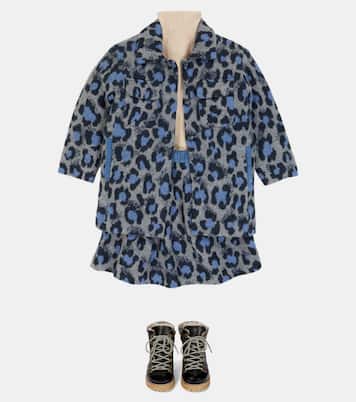 Leopard-print wool and cotton-blend skirt | Paade Mode