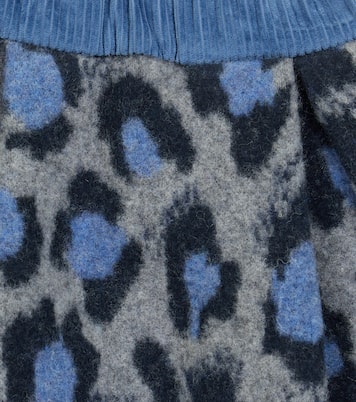 Leopard-print wool and cotton-blend skirt | Paade Mode
