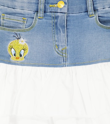 Verzierter Jeansrock | Monnalisa