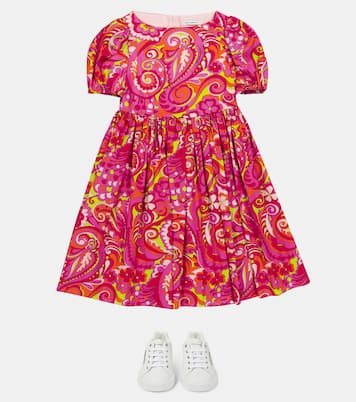Bedrucktes Kleid aus Baumwolle | Dolce&Gabbana Kids