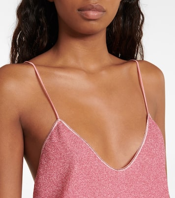 Lumière feather-trimmed minidress | Oséree