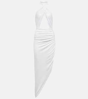 Cutout halterneck midi dress | Norma Kamali
