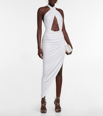 Cutout halterneck midi dress | Norma Kamali