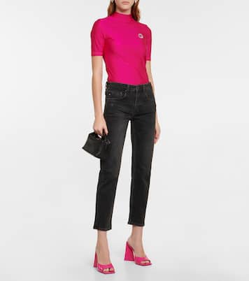 Jeans Girlfriend cropped de tiro medio | AG Jeans