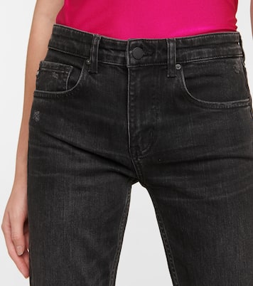 Jeans Girlfriend cropped de tiro medio | AG Jeans