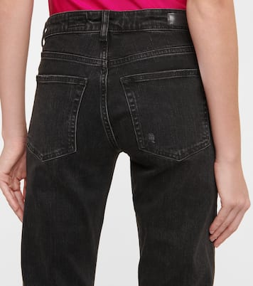 Jeans Girlfriend cropped de tiro medio | AG Jeans