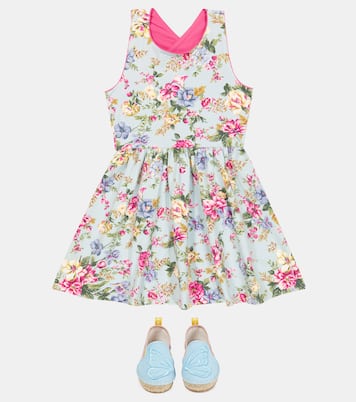 Vestido en mezcla de alogdón floreal | Polo Ralph Lauren Kids