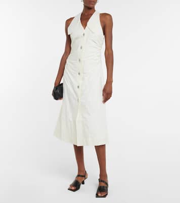 Abito midi in seersucker | Ganni