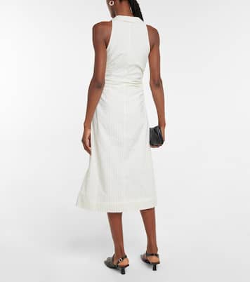 Abito midi in seersucker | Ganni