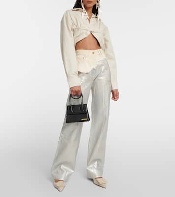 Top La chemise Machou in cotone e lino | Jacquemus
