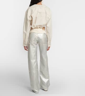 Top La chemise Machou in cotone e lino | Jacquemus