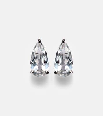 Ayda 14kt gold stud earrings with topaz | Suzanne Kalan
