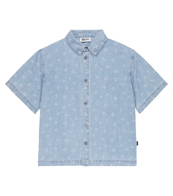 Camisa bowling en denim estampada | Molo