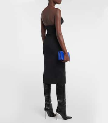 Strapless midi dress | Off-White