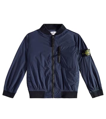 Zipped bomber jacket | Stone Island Junior