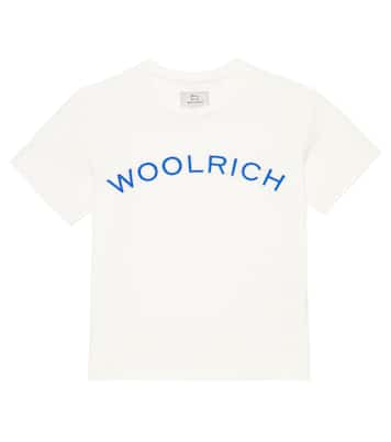 T-shirt in cotone con logo | Woolrich Kids