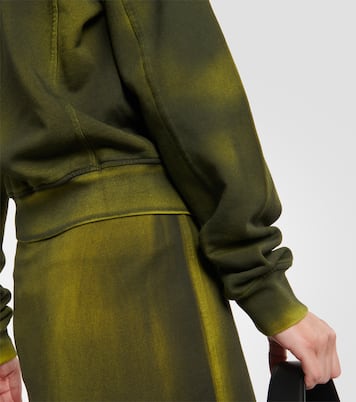 Zipped cotton fleece sweatshirt | Acne Studios