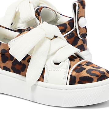 Sneakers con stampa leopardata | Christian Louboutin Kids