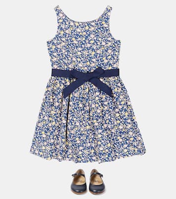 Bow-embellished floral cotton dress | Polo Ralph Lauren Kids