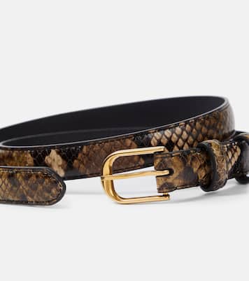 Jane 20mm snake-effect leather belt | Nili Lotan