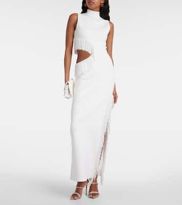 Robe longue Nova à perles | Galvan