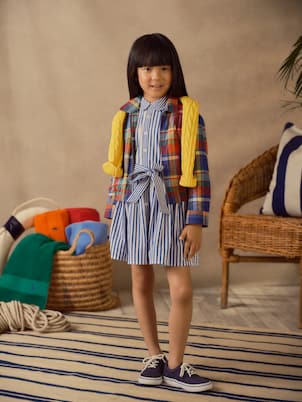 Plaid cotton jacket | Polo Ralph Lauren Kids