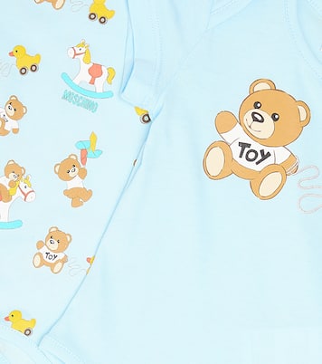 Bébé – Set de 2 bodys imprimés en coton | Moschino Kids