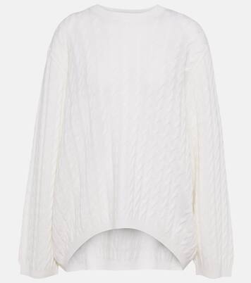 Jersey en punto trenzado de lana y cachemir | Jardin des Orangers