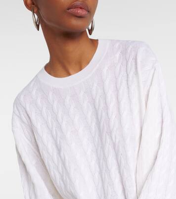 Jersey en punto trenzado de lana y cachemir | Jardin des Orangers