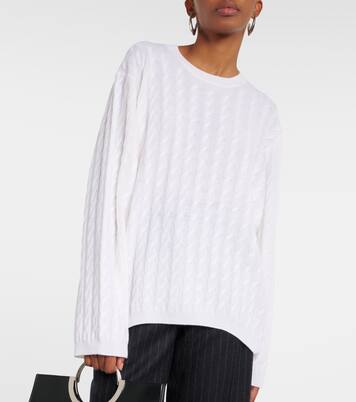 Jersey en punto trenzado de lana y cachemir | Jardin des Orangers