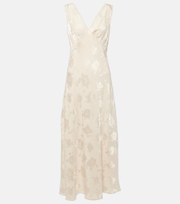 Robe midi de mariée Sandrine à fleurs | Rixo