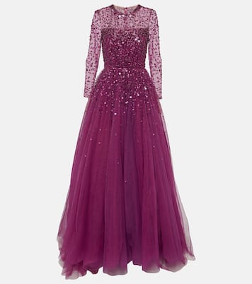 Robe longue Constantine en tulle | Jenny Packham