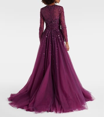 Robe longue Constantine en tulle | Jenny Packham