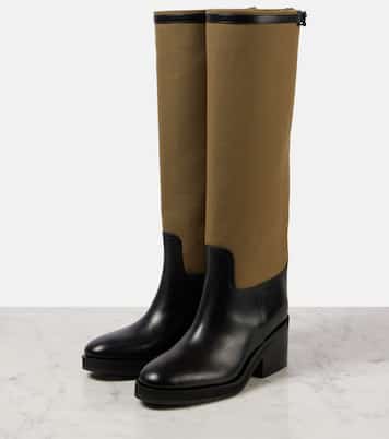 Stiefel Yasmin aus Leder und Canvas | Jimmy Choo