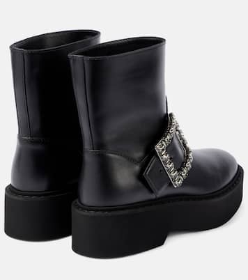 Viv' Rangers leather combat boots | Roger Vivier
