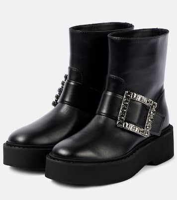 Viv' Rangers leather combat boots | Roger Vivier