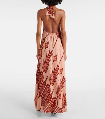 Bedruckte Robe aus Seide | Johanna Ortiz