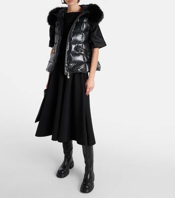 Daunenweste Anse mit Faux Fur | Moncler