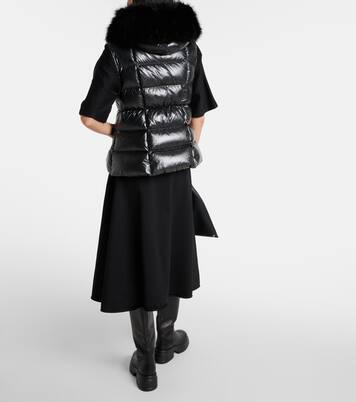 Daunenweste Anse mit Faux Fur | Moncler