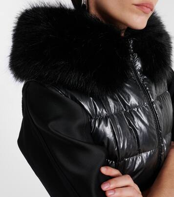 Daunenweste Anse mit Faux Fur | Moncler