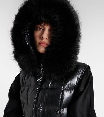 Daunenweste Anse mit Faux Fur | Moncler