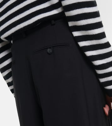High-rise wool-blend straight pants | Polo Ralph Lauren