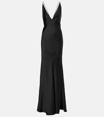 Open-back satin gown | The New Arrivals Ilkyaz Ozel