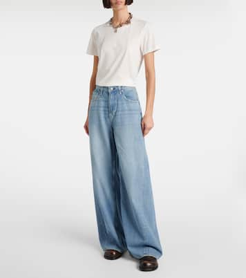 Jeans Helsinki a gamba larga e vita alta | AG Jeans