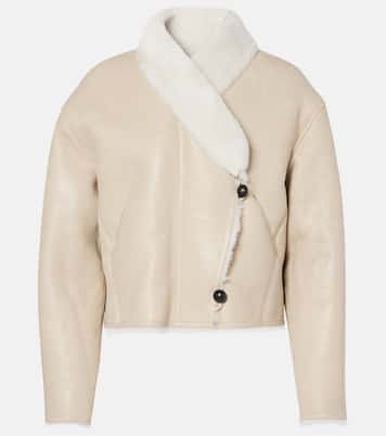 Chaqueta Eriana de piel con borrego | Isabel Marant