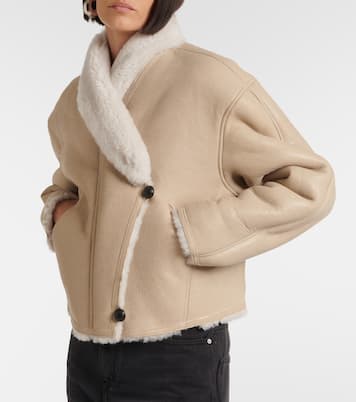 Chaqueta Eriana de piel con borrego | Isabel Marant