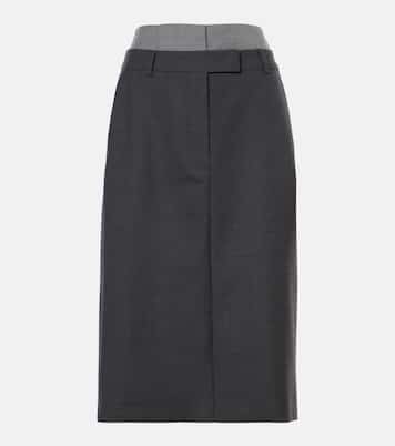 Midirock Alceste aus Wolle | Sportmax