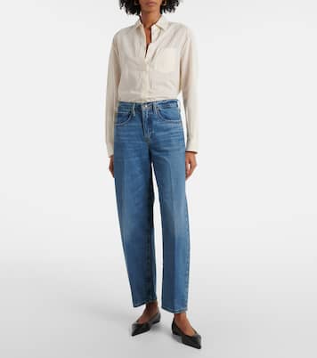 Mid-Rise Barrel Jeans | Frame